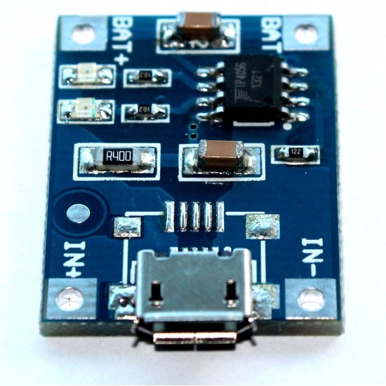 TP4056 Řadič nabíjení Li-Ion baterií micro-USB